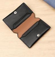 Dompet Lipat Kulit Asli Mewah Logo Kustom Grosir, Tempat Kartu Kredit & ID Bisnis