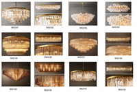 Lámpara Colgante LED de Lujo Estilo Francés, Base E12, Cristal, para Decoración de Bodas