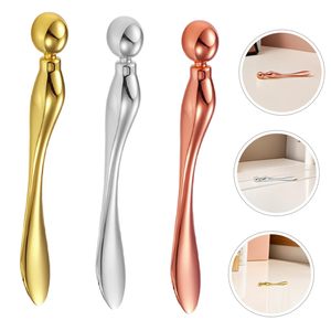 Herramientas de Maquillaje Metálicas, Espátula Facial Dorada, Aplicador de Crema para Ojos, Masajeador Facial, Espátula Cosmética - Product Image 5