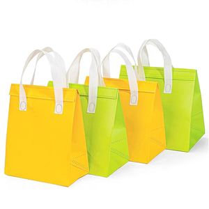 Sacs isothermes jetables non tissés carrés pour pique-nique, chauds ou froids, pour livraison à emporter, sacs à déjeuner, sacs à boissons, avec logo personnalisé - Product Image 4