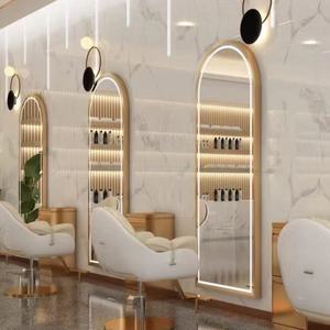 Syf S Hair Salon <b>Wall</b>-mounted Floor <b>Mirror</b> LED Hair Salon/hair Salon Special Touch Screen Hair Styling <b>Mirror</b> - Product Image 5