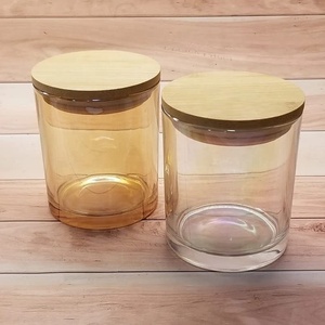 Vela holográfica transparente personalizada, frascos de vidrio con tapas de bambú y etiqueta privada <span class=keywords><strong>para</strong></span> fabricación de <span class=keywords><strong>velas</strong></span> perfumadas, venta al <span class=keywords><strong>por</strong></span> <span class=keywords><strong>mayor</strong></span> - Product Image 3
