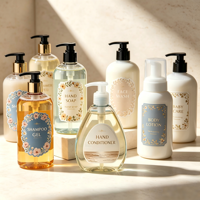Étiquettes adhésives en PVC personnalisées pour gel douche, autocollants imperméables pour emballages de produits chimiques quotidiens, étiquettes imprimées avec logo privé pour bouteilles de gel douche