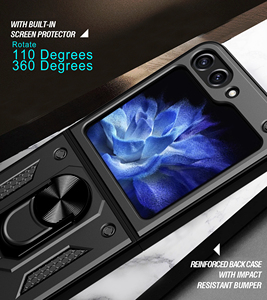 Nouvelle <span class=keywords><strong>coque</strong></span> de protection arrière multicouche robuste avec support anneau pour Samsung Galaxy <span class=keywords><strong>Z</strong></span> <span class=keywords><strong>Flip</strong></span> 3 <span class=keywords><strong>4</strong></span> 5 6 7 - Product Image 5