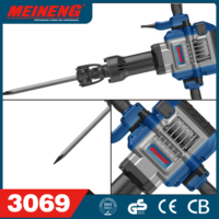 MEINENG 3069 HEX-28 Briseur de béton électrique robuste 3450W 98J 1600BPM pour travaux de démolition de routes en béton