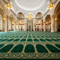 Tapis de prière imprimé en nylon du fabricant chinois, tapis mural pour mosquée le plus vendu, tapis doux pour église et mosquée, tapis musulman