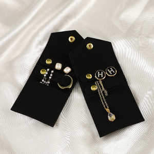 Customized logo Mini Jewelry Storage Bag Portable Folding <b>Small</b> Bag Earrings Necklace Ring Jewelry Roll Bag - Product Image 1