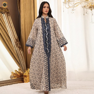 Abaya Zaynab para Mujer, Vestido Musulmán, Túnica Emmes, Poliéster de Alta Calidad, Transpirable, Nueva <span class=keywords><strong>Moda</strong></span> Árabe, Últimos Diseños para Chicas, Ramadán - Product Image 1