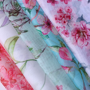 Nóng Bán Kỹ Thuật Số In Polyester Voan Vải Lụa Chiffon Vải Rolls - Product Image 2