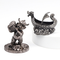 Figurine en métal miniature de navire viking nordique personnalisée en usine, souvenir d'Islande et de Norvège, sculpture miniature, ornement