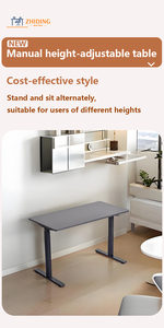 Premium <strong>Adjustable</strong> Manual Standing Desk Ergonomic Computer Desk Modern Design <strong>Low</strong> <strong>Price</strong> Home Office Commercial Office <strong>Furniture</strong> - Product Image 5