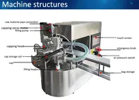Machine de remplissage et de bouchage automatique de poches à bec verseur de haute précision pour sauces tomates et smoothies, pour liquides visqueux