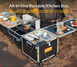Station de cuisson portable tout-en-un en aluminium, pliable, alimentée par USB 12V, pour <span class=keywords><strong>camping</strong></span>, voiture et voyages - Product Image 2