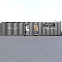 Boutique mobile préfabriquée entièrement équipée, café, restauration de rue, restaurant en conteneur maritime de 40 pieds