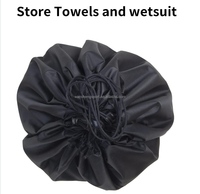 Conception populaire Nylon tissu stockage humide sac sec 2 en 1 étanche Portable combinaison changement surf tapis pour surfeur nageur plongeur