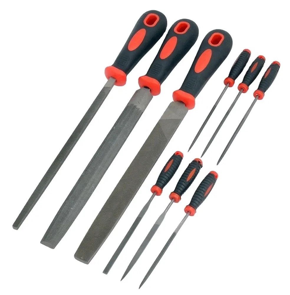 Different Types Sizes T12 Hand Tools lower price high carbon steel files including half round flat round file