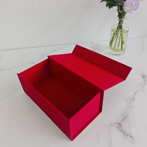 Boîte de rangement magnétique de style <span class=keywords><strong>livre</strong></span> rouge <span class=keywords><strong>bordeaux</strong></span> de haute qualité pour emballage de vin haut de gamme - Product Image 6