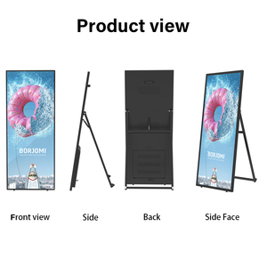 Hiseeview <b>70</b> Inch A-type Lcd Digital Poster Indoor 4K Advertising Display Full Screen Portable Digital Signage with Wheels - Product Image 5