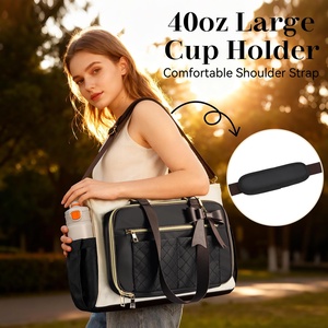 Sac à bandoulière structuré pour femmes de bureau OEM ODM, sacoche pour ordinateur portable 15,6 pouces, sacoche en nylon imperméable pour réunion d'affaires, voyage - Product Image 5