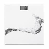 Balance de salle de bain numérique de haute précision, vente en gros d'usine, 180 kg, verre trempé, balance électronique mince, écran LCD