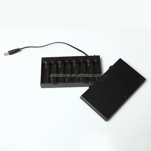 Caja de Baterías de Resina PP Negra para 8 Pilas <span class=keywords><strong>AA</strong></span> con Tapa Deslizante e Interruptor de Encendido/Apagado para 12V - Product Image 4
