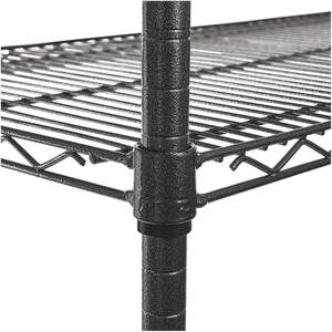 Étagère métallique Alera 48'' x 18'' x 72'' avec roulettes, noir anthracite, solution de rangement complète - Product Image 5