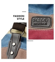 Bolso de hombro cruzado con diseño de arcoíris a rayas multicolor, bolso multifunción de gran capacidad, bolso de lona, bolso de mano para mujer