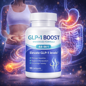 كبسولات GLP-1 Boost بتركيبة محسنة 44 في 1 بعلامة تجارية خاصة، خالية من المواد المعدلة وراثياً ونباتية، 60 كبسولة لدعم عملية الأيض والشهية، متاحة بنظام OEM/ODM - Product Image 1