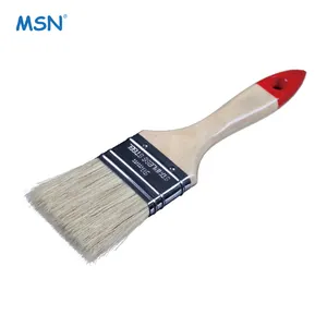 MSN 1125高品质合成长丝油漆衬套套件专业木制手柄，带金属套圈油漆刷套装