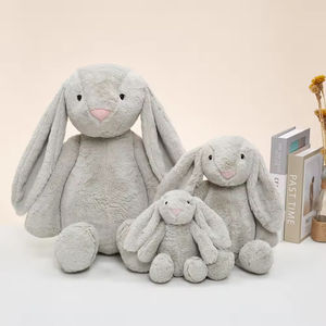 Vente en gros de jouets en peluche lapin rose Bashful à longues oreilles, poupée Bonnie, jouets en peluche pour le confort - Product Image 5