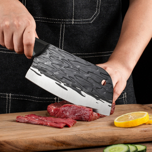 Cuchillo de Cocina Forjado de Acero Inoxidable, Estilo Vintage, <span class=keywords><strong>para</strong></span> <span class=keywords><strong>Cortar</strong></span> <span class=keywords><strong>Carne</strong></span> y Verduras, Superventas - Product Image 2