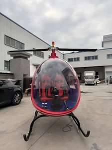 Привлекательная красно-синяя модель вертолета из смолы с "модным" дизайном-центральный дисплей для розничных магазинов и продвижения бренда - Product Image 3