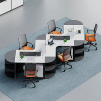 Nouvelle Poste de Travail Combinée pour Bureau : Table, Écran et Poste de Travail en Zone Ouverte, Poste de Travail en Cubicle