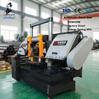 Scie à ruban horizontale industrielle entièrement automatique GZ4240 pour la découpe de métaux, idéale pour les tuyaux de grand diamètre
