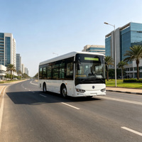 Bus Urbain Électrique Haute Fréquence 8m 56 Passagers 18-27 Sièges Autonomie 350km Batterie LFP Faible Entrée de Sol Double Porte