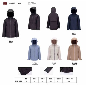 Giacca in pile da donna HDJ Plus Size con cappuccio, calda, taglie M-2XL, autunnale, tinta unita, chiusura con cerniera - Product Image 1