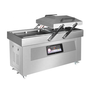 DZ400/2SB Electric Double Chamber Vacuum Packing Machine Food Industrial Vacuum Sealer with Pouch - Product Image 1