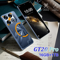 Nuevo Teléfono Inteligente Original GT20 Pro 5G 2025, Pantalla de Alta Definición de 7.3 Pulgadas, 16GB+512GB, Desbloqueo Facial