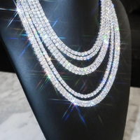 XG 100% passe diamant test argent avec VVS moissanite diamant tennis collier/bracelet chaîne pour bijoux fins