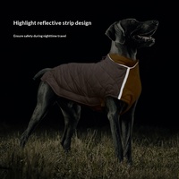 Nouvelle veste en coton rembourrée pour chien, automne-hiver, chaude, imperméable, décontractée, 100% coton, pour chiens de petite et moyenne taille