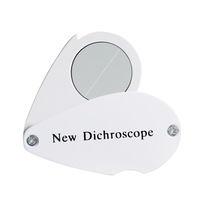 Portable Dichroscope Jewelry Loupe Tool for Identifying Pleochroic Gemstones and Quality Inspection