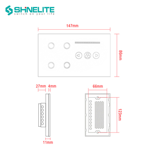 Alta calidad Smart Touch WIFI 4 interruptor de la luz y el interruptor del ventilador para casa inteligente - Product Image 6