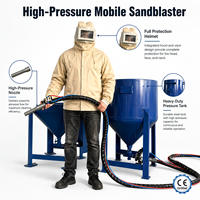 Machine de sablage à sec et humide pour tuyaux en acier, sans poussière, manuelle, haute efficacité, facile à utiliser, durable