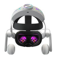 Sangle de tête VR au design durable avec écouteurs RGB Light Elite Strap pour accessoires Meta Oculus Quest 3s/Meta Quest3 VR