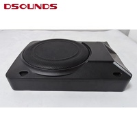 Subwoofer para Coche Ultra Delgado de 10 Pulgadas y 300W RMS con Graves Potentes, Subwoofer Activo para Debajo del Asiento para Modificación de Audio de Automóvil