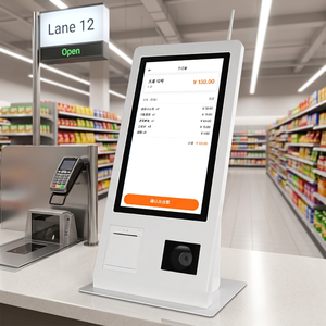 Terminal de point de vente en libre-service I5-3ème génération Win7/10 Écran tactile capacitif Wi-Fi 6 NFC activé Blanc Garantie 1 an pour la vente au détail - Product Image 1