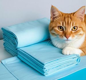 แผ่นรองฉี่สัตว์เลี้ยงแบบใหม่ แผ่นรองฉี่สุนัขแบบหนา แผ่นรองฉี่สัตว์เลี้ยงแบบใช้แล้วทิ้ง ผ้าอ้อมสัตว์เลี้ยงแบบดูดซับ มีแผ่นรองขนาดต่างๆ - Product Image 6