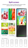 Afficheur numérique portable VETO pour intérieur, 32, 43, 49, 55 pouces, écran LCD publicitaire vertical, kiosque sur pied ultra fin