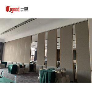 Âm thanh di chuyển bức tường cho phòng tiệc có thể tháo rời <span class=keywords><strong>MDF</strong></span> nhôm có thể hoạt động phân vùng cách âm gỗ-phong cách Bảng điều khiển cho khách sạn - Product Image 3