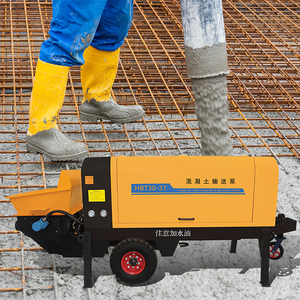 Máy bơm bê tông điện diesel kép công suất 30kw, di động, dùng cho khối lượng lớn - Product Image 1